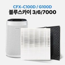 삼성 공기청정기 호환 필터 CFX-G100D CFX-C100D ax34n3020wwd 블루스카이 3000 6000, 1개, 프리미엄 세트