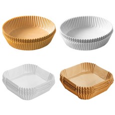 氣炸鍋烘焙紙 氣炸鍋專用紙 硅油紙盤 食物不沾墊 吸油紙 無火料理, 1個