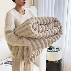 양털소파커버 럭셔리 푹신한 부드러운 모피 두꺼운 우유 벨벳 따뜻한 더블 침대 사무실 편안한 퀼트 커플, 9.3 - 120x200cm, 1개