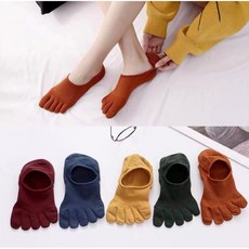 그레이스 5컬레 여름 남자발가락덧신 시원한 메쉬 발가락덧신 통풍 잘되는 남자덧신양말 발땀양말