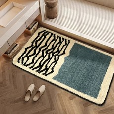 발매트 현관 주방 7장 소프트 매트 40x60cm 푹신한 베이지 북유럽 도어매트 밤 2팩, 1개, C. 라리가 그린