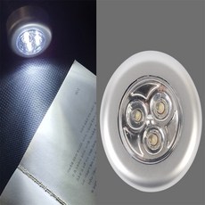 쉼가 3구 LED 터치등 건전지 무선 부착 조명 원터치램프