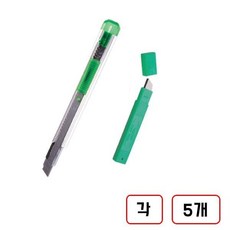화신)207투명컷터(M307200), 1세트, (본품+커터날[낱개10개])각5개 총 10개