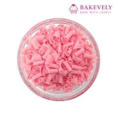 딸기 컬스초콜릿 블로섬 딸기향 (소분) 선인 토핑 데코 딸기향초콜릿 100g 1개