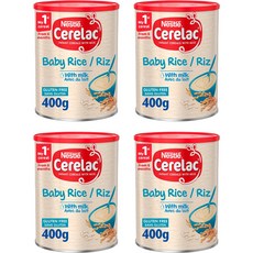 네슬레 세레락 쎄레락 베이비 라이스 밀 이유식 분유 6개월+ 400g 4통