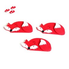 사땨 붉은여우 펠트 3개1세트 인형만들기키트 초등만들기키트 펠트공예