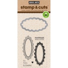 Hero Arts 스탬프 및 컷 핸드메이드 태그