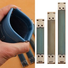 안경집 바네프레임 동전지갑 파우치 입구 주둥이 가방만들기 수예부자재 핸드메이드부자재 만두클러치 클러치백 가방틀 일자바네 가방부자재 코인바네 금속휠 소프트바네 가방프레임 4개묶음, A 8cm