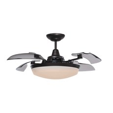 【燈聚】領航者 Asaiiler 精品吊扇 LED 48W 吊扇燈 46吋 隱形吊扇 遙控扇DC AS-28017/18, 香檳色