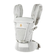 Ergobaby Ergo Baby EBC ADAPT SoftFlex 진주 회색 CREGBCASFMGRY 포옹 끈 아기 캐리어
