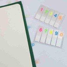 투명 메모지 번호 인덱스 책상용투명인덱스