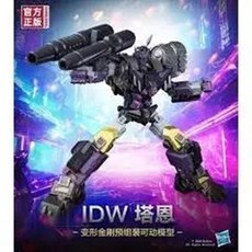 IDW 塔恩 變形金剛 預組裝可動模型，官方正版授權，收藏級佳品，精緻可動，重現經典角色, 黑色, 1個