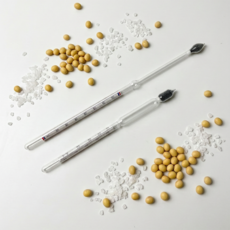 더올데이즈 유리 염도계 보메도 0-40 염도 염분 나트륨 비중계 된장 소금물 농도 측정기 간장 김장 김치 필수