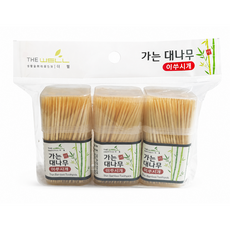 더웰 가는 대나무 이쑤시개(3p세트) 위생 이쑤시게 요지, 1개