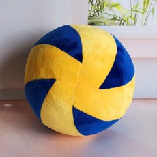 플러시 실버 비고 배구공인형 단색 스포츠 인형 배구공, 블루 배구X 21cm, 비고 참조, 1개, 블루 배구x 21cm