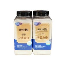 코스트코 미담 신안 구운천일염 800g X 2EA X 2EA(더블구성) + 더메이런알콜티슈, 2개
