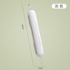 雙頭穿針拆線器 手工縫紉工具, 灰白, 1個