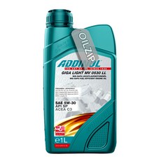 아디놀 기가 라이트 MV 0530 LL SAE 5W30 독일직수입정품 합성엔진오일 VW504 00 / 507 00, 1개, 1L, 아디놀 기가라이트 MV 0530 LL