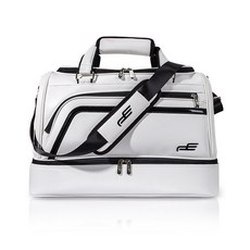 高爾夫球衣物袋 戶外旅行PU鞋包 雙層男女款高爾夫球袋, 白色