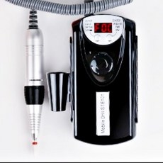 lalara 휴대용 젤네일드릴머신 큐티클 제거기 전동샤퍼 네일비트세트(전문가용), 1개, 블랙