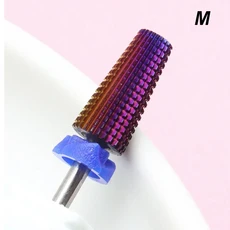 전문가용 5 in 1 퍼플 텅스텐 스틸 네일 밀링 드릴 비트 다기능 초경 고경도 매니큐어 도구, 04 XC