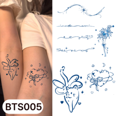 부띠끄38 미니 반영구 타투스티커 헤나 세트, 1개, BTS005