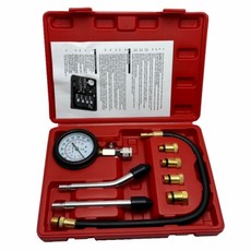가솔린 엔진 압축 압력 테스터기 - 차량 오토바이 소형엔진 겸용 300PSI 고정밀 게이지 10 12 14 18mm 어댑터 포함