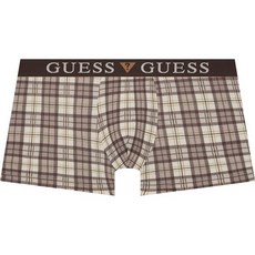 게스언더웨어 속옷 남성 브라운체크 드로즈(GEMDR931BR) 트렌디한 스타일 패션언더웨어 선물세트