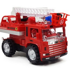 LED 움직이는 119 소방차 장난감 자동차, 펌프소방차, 1개