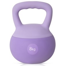 Need 말랑말랑 소프트 PVC 케틀벨 아령, 1개, 8kg, purple