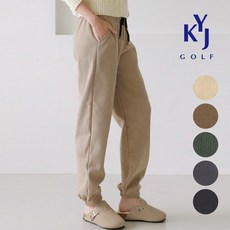[김영주골프] 가을겨울 코듀로이 조거 팬츠 밴딩 여성 스판 골덴 바지 DPFLSL92