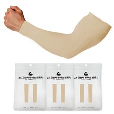 에이크 두껍고 쫀쫀한 빅사이즈 쿨링 무봉제 팔토시 자외선차단99.9% KC인증 알러지 검사완료, 3세트