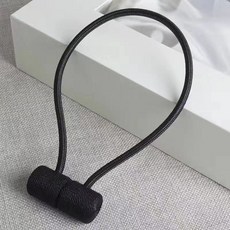 커튼 스트랩 한 쌍 자석 걸이 커튼 버클 끈 북유럽 심플 모던 크리에이티브 큐티 스트랩, 블랙, 4대 8조 세트