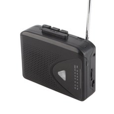 카세트 카팩 테이프 휴대용 플레이어 FM AM 라디오 스테레오 MP3 5MM 스피커 포함