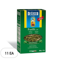 데체코 시금치 푸질리, 500g, 11개
