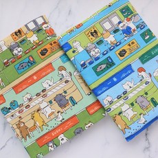 貓咪迴轉壽司 布書衣 書衣 可調式 A6 A5 B6 20K 50K 32K 25K 16K, 1個