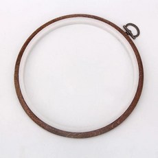 크로스 프레임 원형 고정 링 대나무 소재 의류 수선 도구 소녀들 홈 패브릭 아트 키트, 1개, 15. 레트로 플라스틱 모델 [내경 15cm]