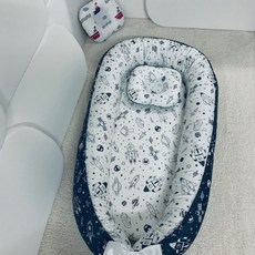 嬰兒床中床 可拆洗便攜式防壓嬰兒睡窩 贈大提袋 仿生床 旅行嬰兒床, 宇宙送枕頭