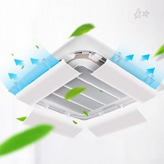 천장 매립형 냉방기 윈드커버 직풍차단 풍향조절 사무실 가정용 냉기분산 덮개 설치형, 1개, 상세페이지 참조