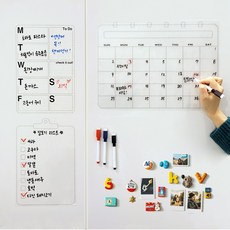 범블랑 붙이는 냉장고 메모보드 3종 세트+보드마카