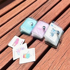 배들 띠부씰 보관 수첩 포토카드바인더, 투명