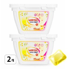 MRSC 울트라클린 초고농축 올인원 캡슐세제 코코퍼퓸, 45개입, 2개