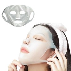 3D 실리콘 마스크팩 커버 귀걸이형 고정 커버, 2개, 투명