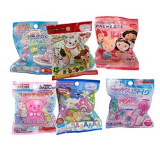 [10+1] [여아용] 일본 100엔샵 캐릭터 피규어 입욕제 배스밤 바스볼 랜덤 10개입, 10개, 55g