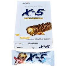 삼진 엑스파이브 땅콩초코바, 360g, 1개
