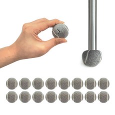 미니 테니스공 얇은 의자 다리커버 발커버, 16개, 그레이