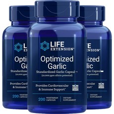 LIFE EXTENSION 大蒜萃取膠囊, 200顆, 3罐