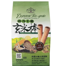 大地穀茶会 活力十穀玄米棒 非油炸 全素 自然原味 180公克, 180g, 1個