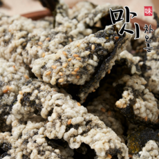 마시차오른 수제 찹쌀 김부각 아기도 먹는 저염 부각 국내산 파래 김 화사 남원 부각, 2개, 50g