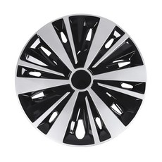 자동차 휠캡 휠커버 덮개 튜닝 타이어캡, 1개, 14인치 두꺼운 CC 실버블랙